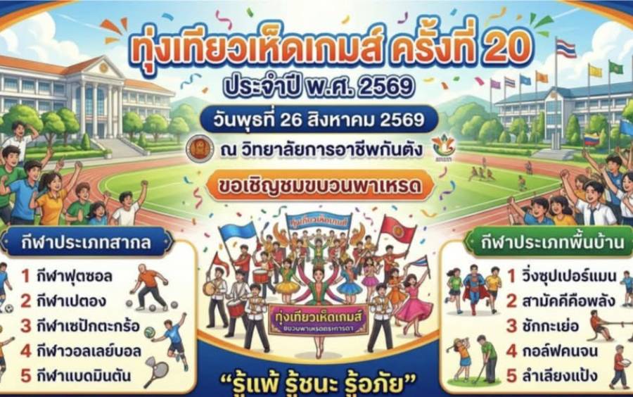 โครงการกีฬาสีภายในสถานศึกษา 
